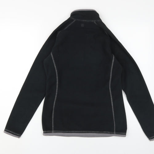 Mountain Warehouse Women's Black Fleece Henley Sweatshirt S