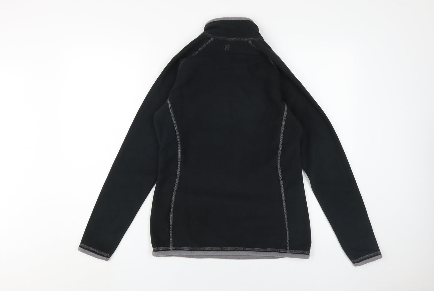 Mountain Warehouse Women's Black Fleece Henley Sweatshirt S