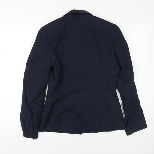 Laura Ashley Women's Blue Wool Suit Jacket Size 8