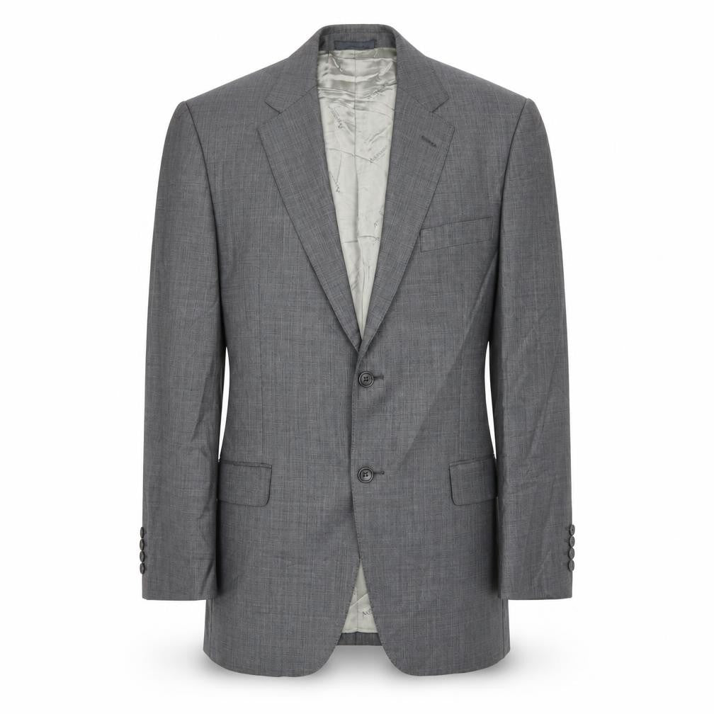 Aquascutum Men's Grey Blazer, Size 40R, Business Formal