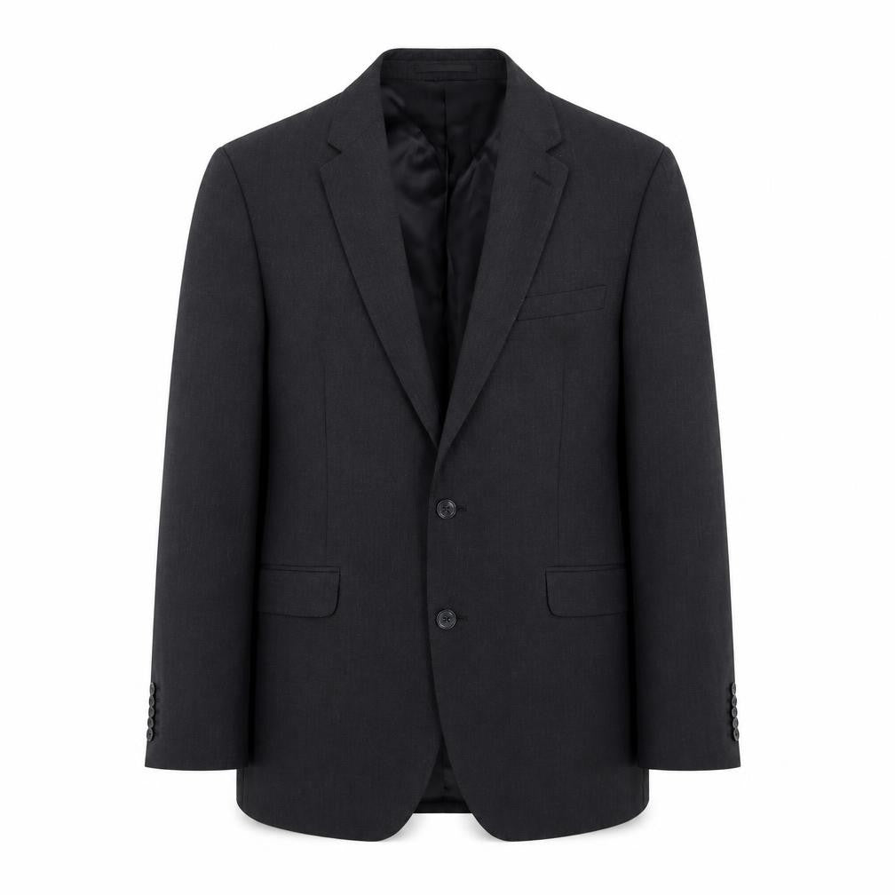 Front view of T.M. Lewin Men's Slim Fit Black Blazer 43R