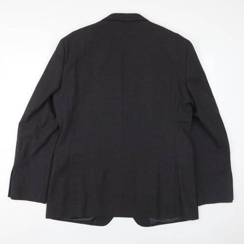 T.M. Lewin Men's Slim Fit Black Blazer 43R