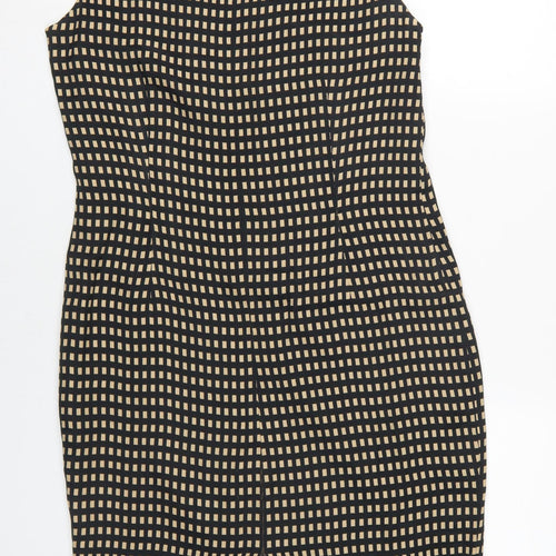 Jaeger Women's Black Sheath Dress, Size 12, Classic Formal