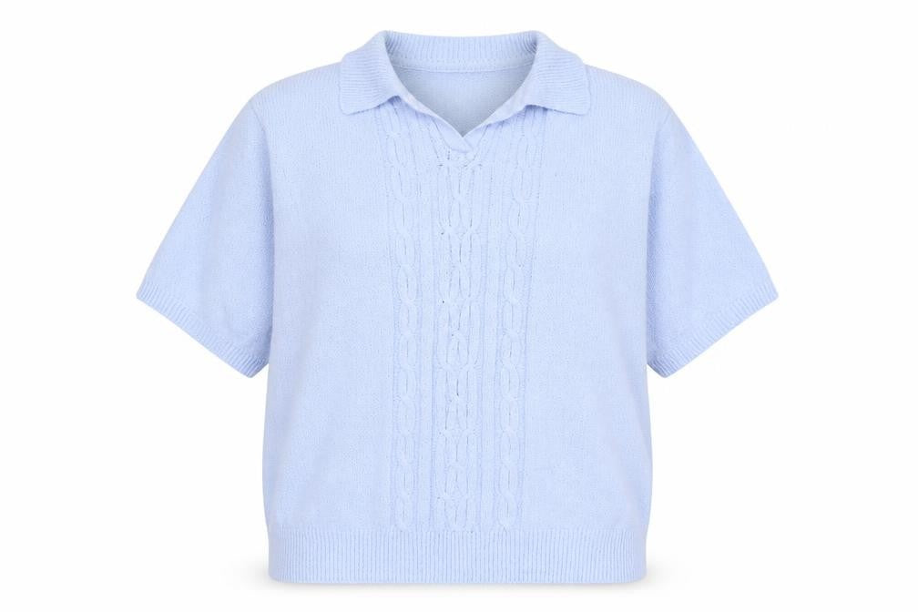 Front view of Honor Millburn women’s blue knit jumper 18