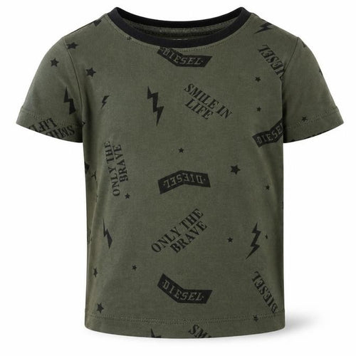 Diesel Boys Green Graphic Print T-Shirt, Size 5 Years
