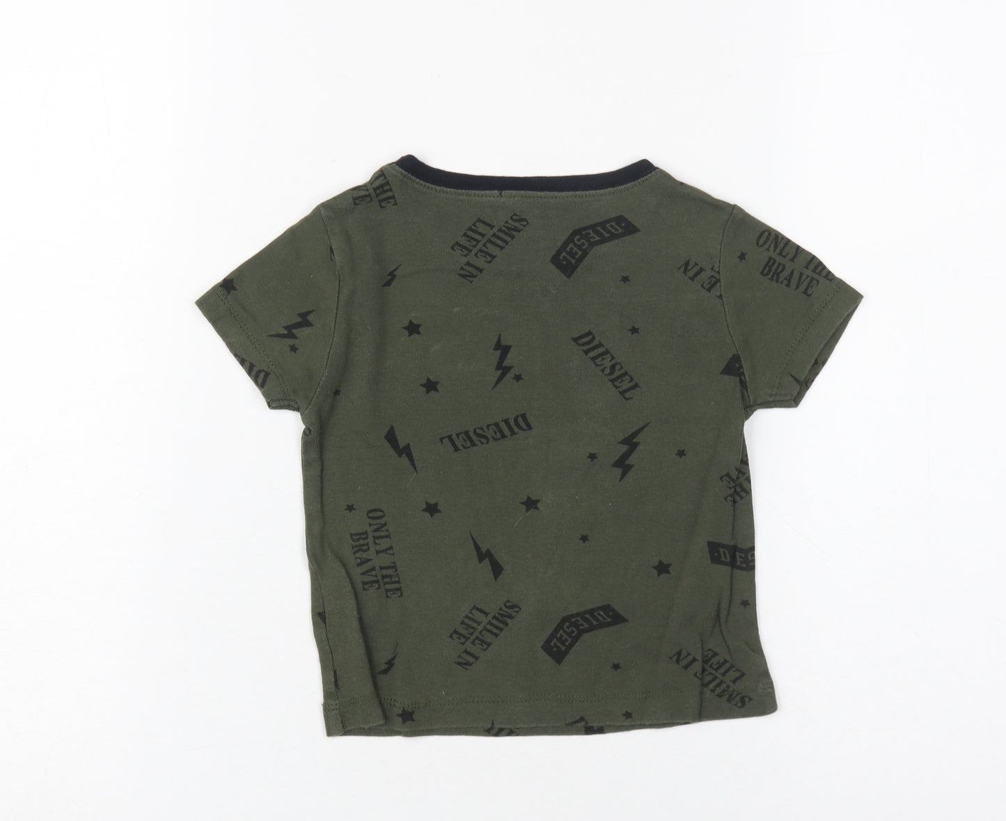 Diesel Boys Green Graphic Print T-Shirt, Size 5 Years