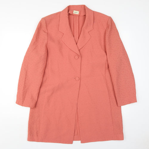 Viyella Women's Pink Overcoat Size 14 Classic Look