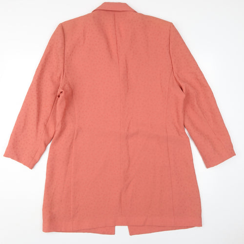Viyella Women's Pink Overcoat Size 14 Classic Look