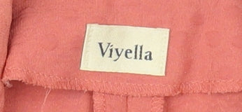 Viyella Women's Pink Overcoat Size 14 Classic Look