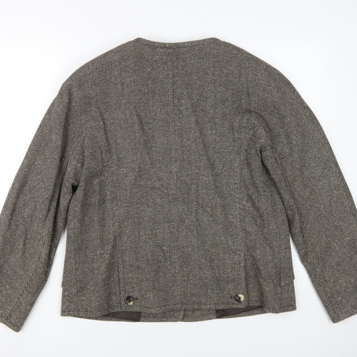 Windsmoor Women's Brown Tweed Herringbone Jacket Size 12