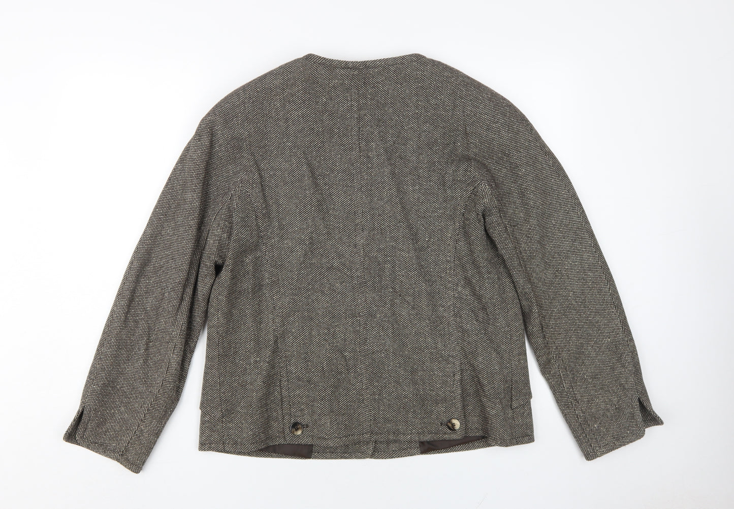 Windsmoor Women's Brown Tweed Herringbone Jacket Size 12