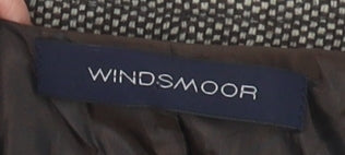 Windsmoor Women's Brown Tweed Herringbone Jacket Size 12
