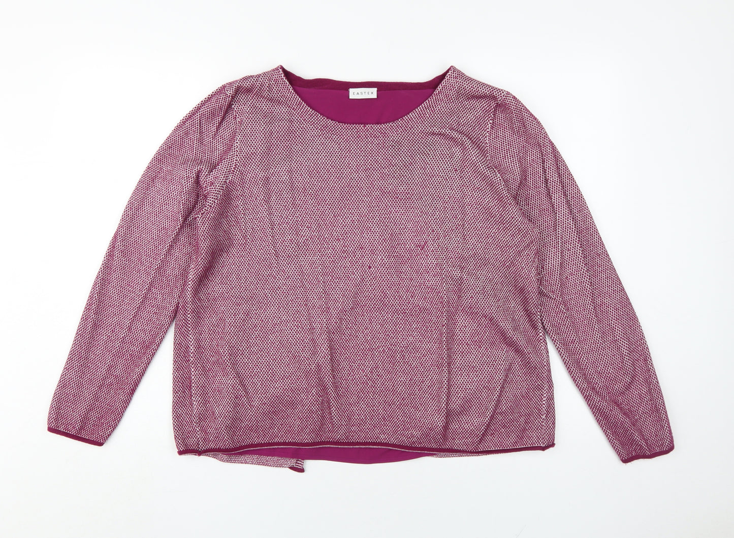 Eastex Women's Pink Knit Pullover Jumper, Size 18