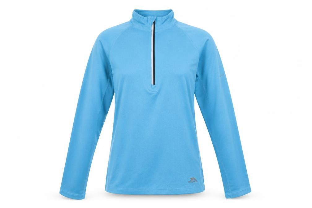 Front view of Trespass Women's Blue Sweatshirt 2XS Pullover Lightweight