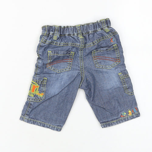 Rocha Little Rocha Unisex Blue Cargo Trousers 9-12 Months