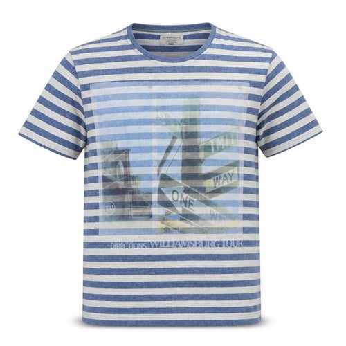 Jack & Jones Men's Blue Striped T-Shirt M