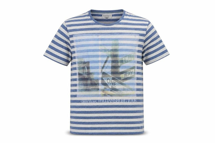 Jack & Jones Men's Blue Striped T-Shirt M