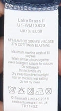 Seasalt Cornwall Women's Blue Midi A-Line Dress Size 10