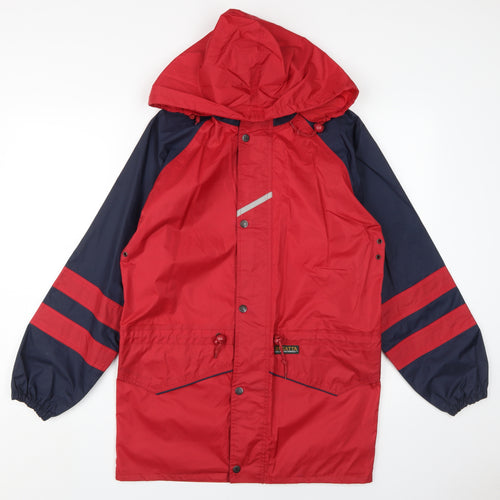 Regatta Unisex Red Rain Jacket, Size 34, Water Resistant