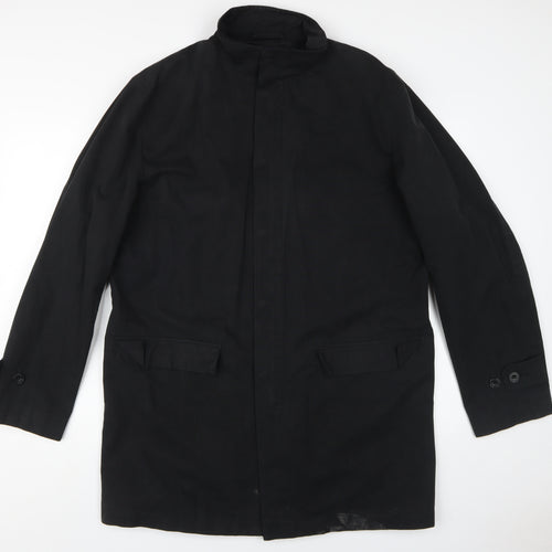 J by Jasper Conran Men’s Black Cotton Overcoat L