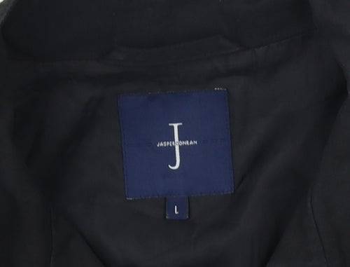 J by Jasper Conran Men’s Black Cotton Overcoat L