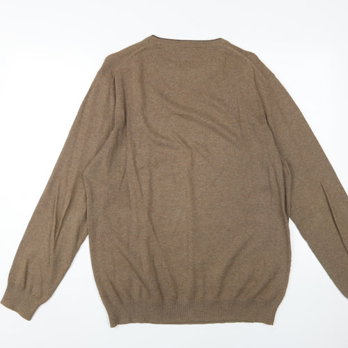 Jeff Banks Men's Brown Wool Blend Pullover S