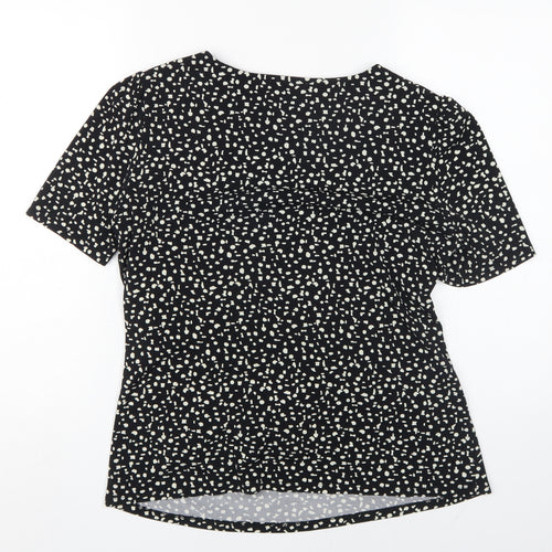 Viyella Women's Black Geometric T-Shirt L