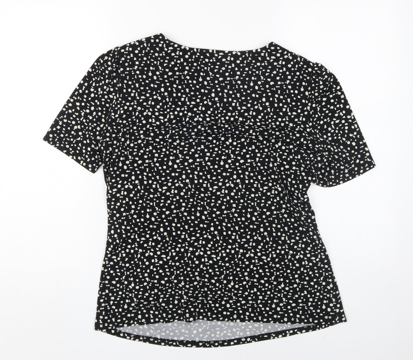 Viyella Women's Black Geometric T-Shirt L