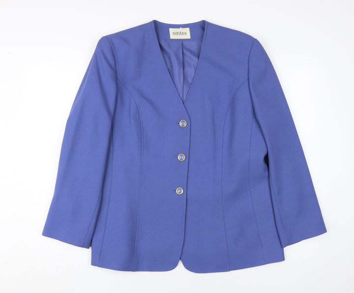 Eastex Women's Blue Blazer Size 14 Business Wear