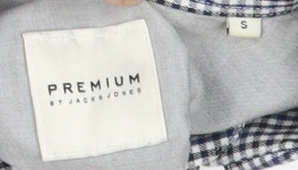 Jack & Jones Men's Small Check Pattern Dress Shirt