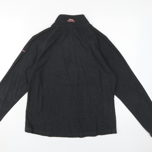 Trespass Women's Black Fleece Pullover Sweatshirt