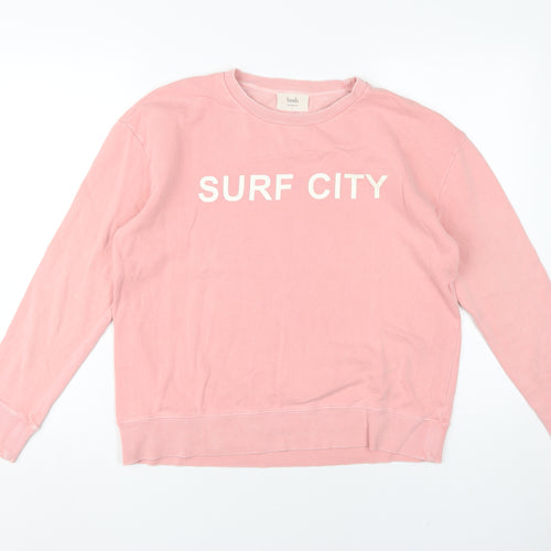 Hush Women's Pink Pullover Sweatshirt, Size S