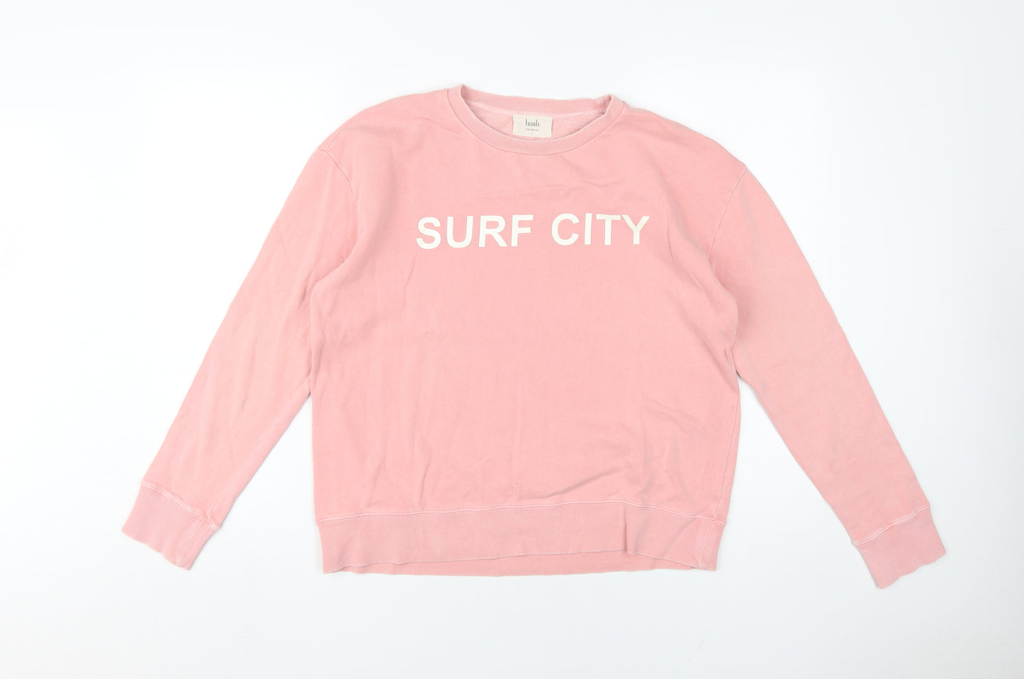 Hush Women's Pink Pullover Sweatshirt, Size S