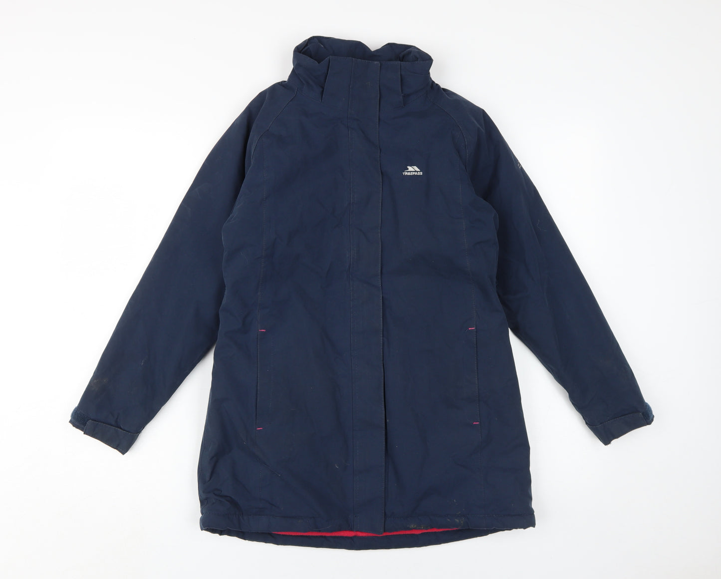 Trespass Girls Blue Waterproof Parka Jacket 9-10 Years