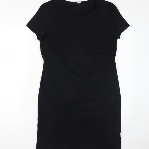 Old Navy Women's Black T-Shirt Dress L