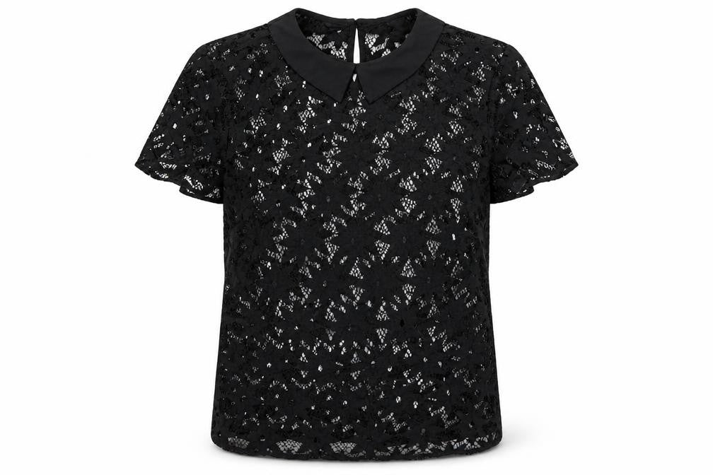 By Henry Holland Women's Black Lace Blouse - Size 10
