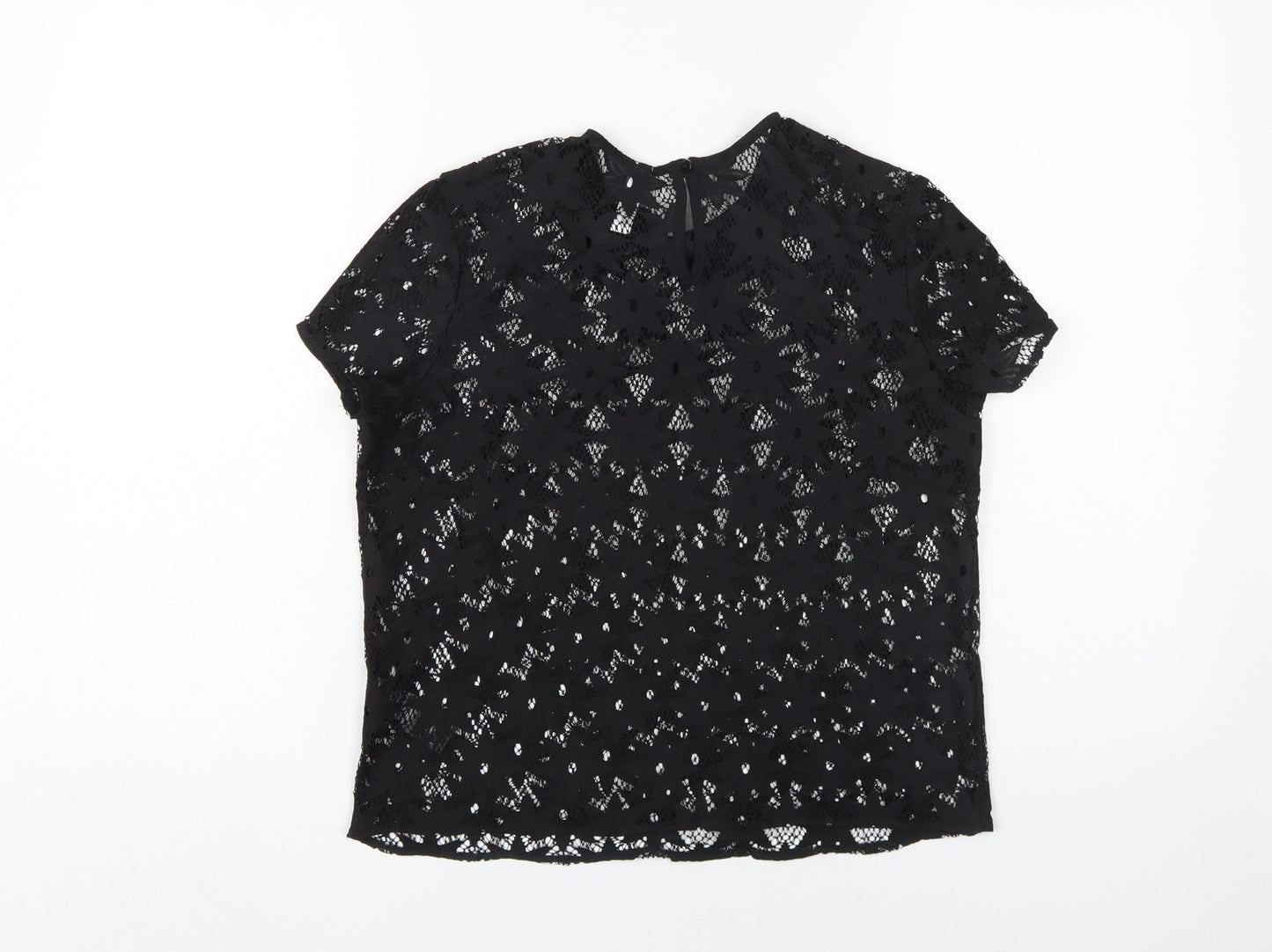 By Henry Holland Women's Black Lace Blouse - Size 10