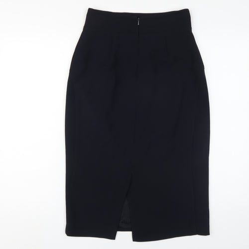 Hobbs Women Black Knee-Length Pencil Skirt Size 8