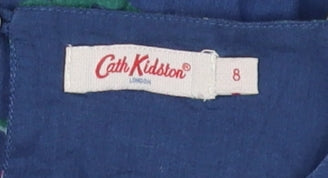 Cath Kidston Women's Blue Animal Print Dress Size 8
