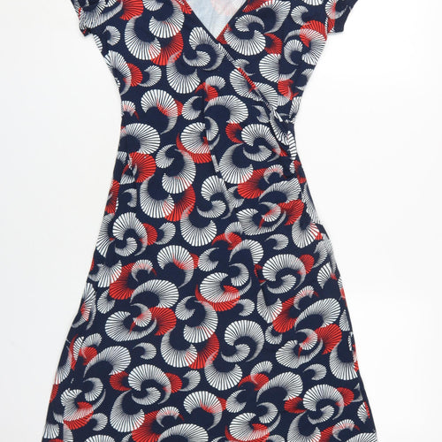 Bella Moda Women's Multicoloured Wrap Dress Size 12