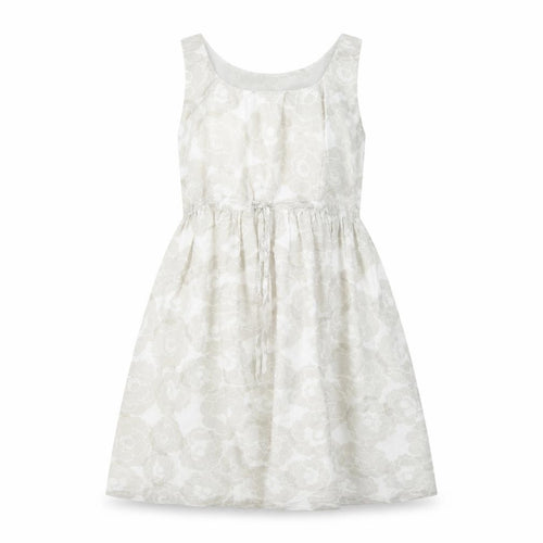 Gap Women's Ivory Floral Dress Size 10 Sleeveless