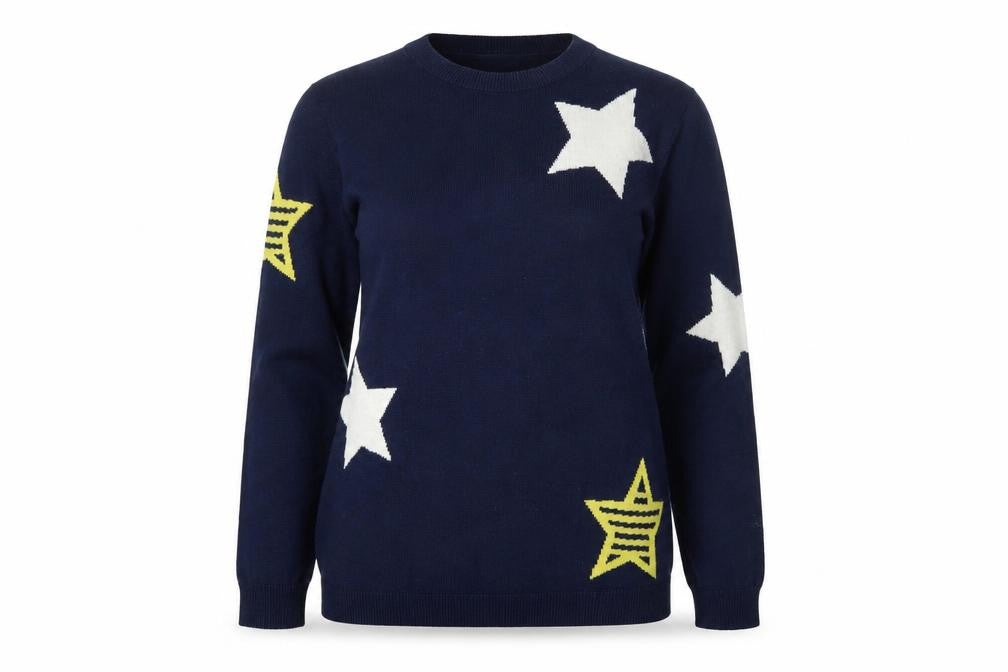 Front view of Whisper By Brodie Women's Blue jumper M