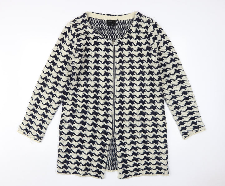 Cliche' Women's Multicoloured Geometric Cardigan Size L
