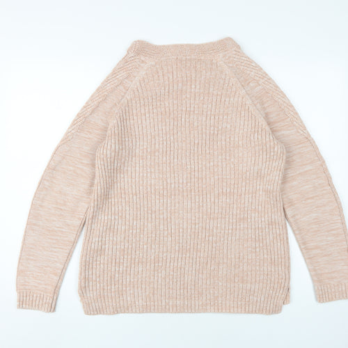 Principles Women's Beige Cable-Knit Pullover Jumper Size 16
