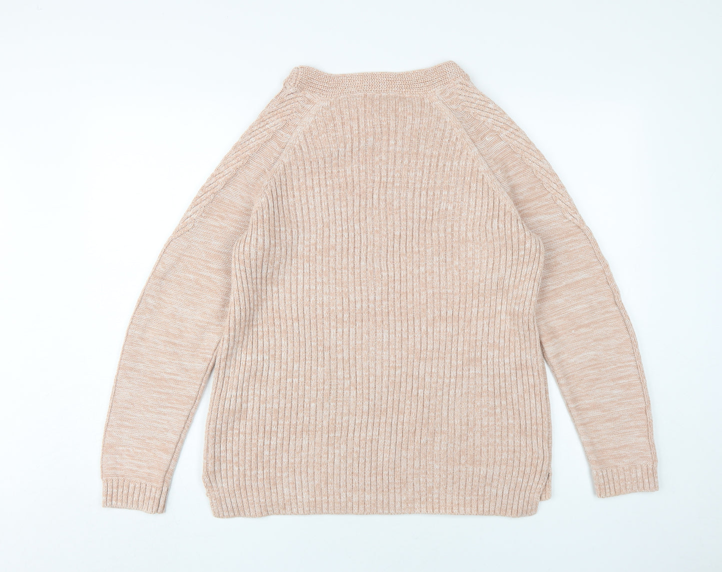 Principles Women's Beige Cable-Knit Pullover Jumper Size 16