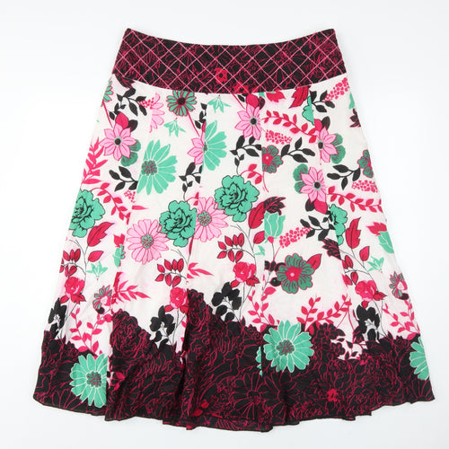 Marks and Spencer Women's Multicoloured A-Line Skirt Size 16