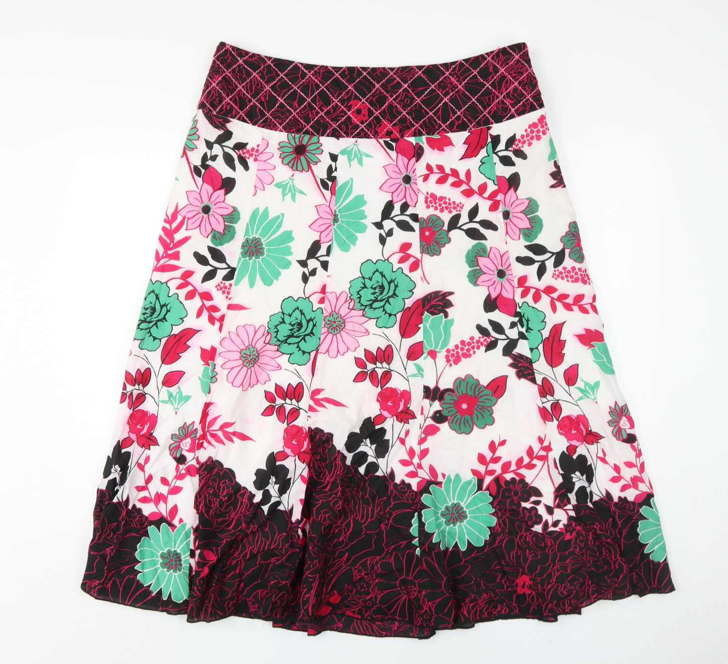 Marks and Spencer Women's Multicoloured A-Line Skirt Size 16