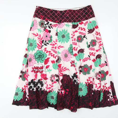 Marks and Spencer Women's Multicoloured A-Line Skirt Size 16