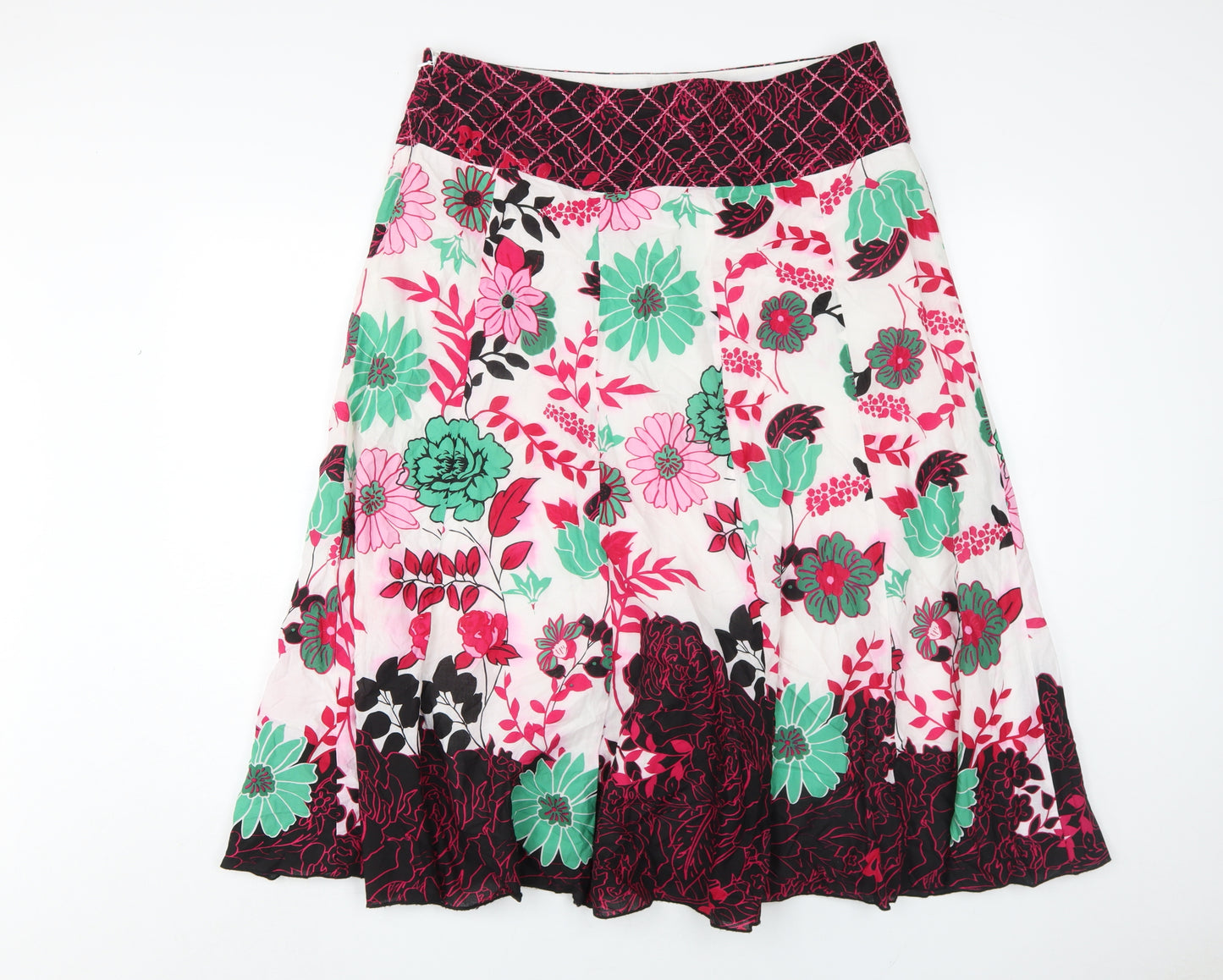 Marks and Spencer Women's Multicoloured A-Line Skirt Size 16