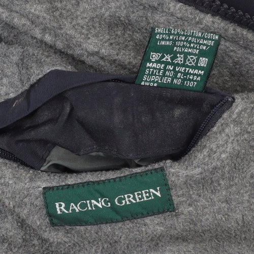 Racing Green Men's Black Windbreaker Jacket M
